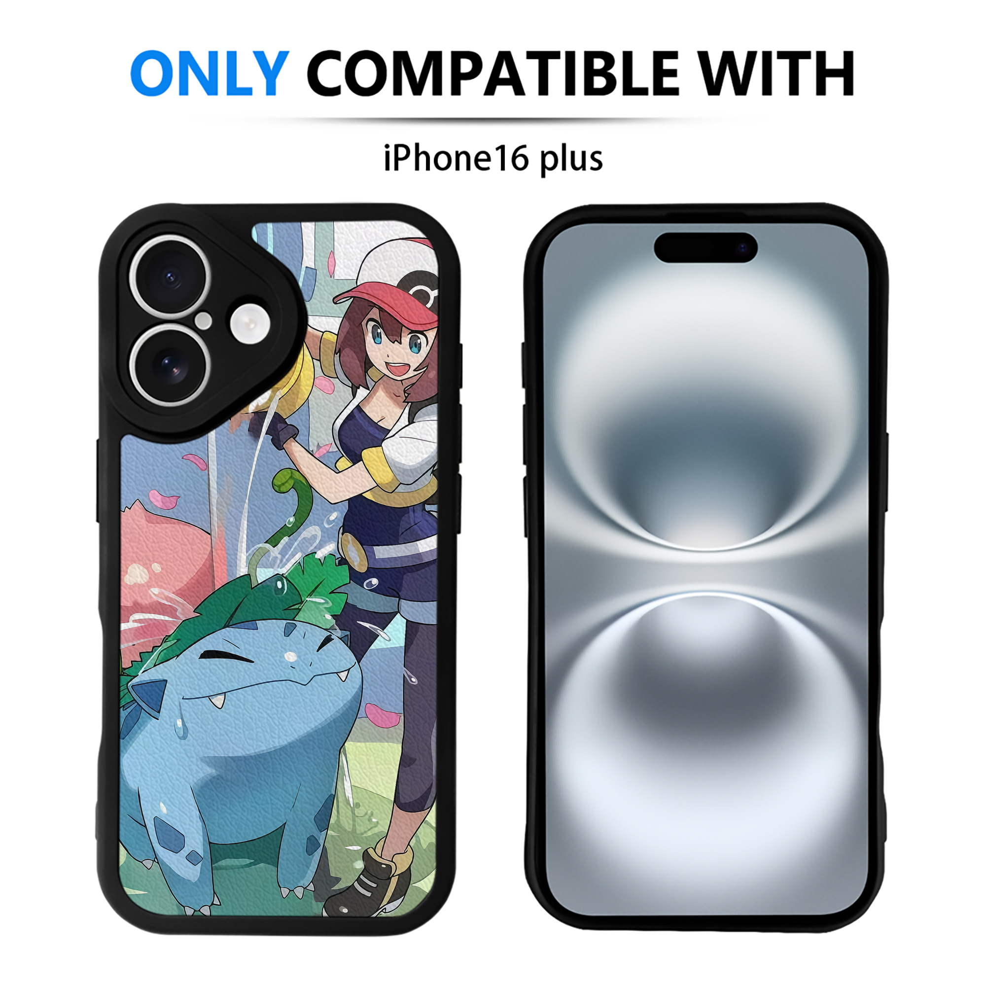 （画像用） ポケットモンスター Pokémon 【iPhone 16シリーズ対応】シリコンスマホケース（レザー調） 材質：シリコン